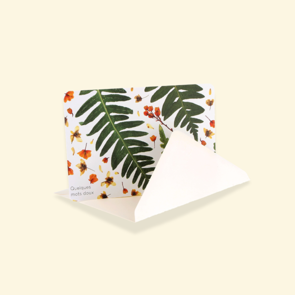 Carte - Mots doux Blanche
